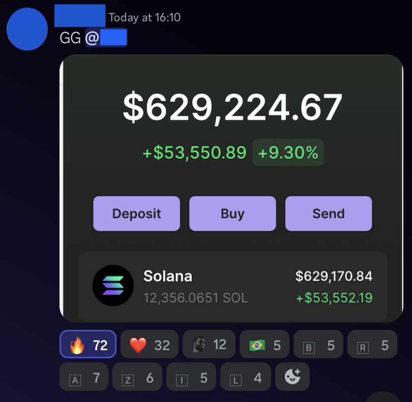 Screenshot from my trading diary in Discord showing $5k balance from late Dec 2023